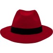 Rød Fedora hat 4